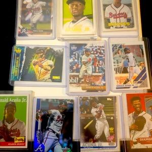 10 CARDS EMACULATE CONDITIONING RONALD ACUNA-$$$